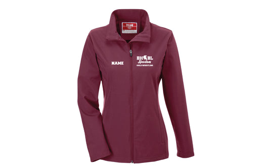 BHBL Wrestling Women's Soft Shell Jacket - Maroon