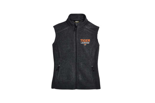 Tiger Lacrosse Women's Fleece Vest - Graphite Charcoal