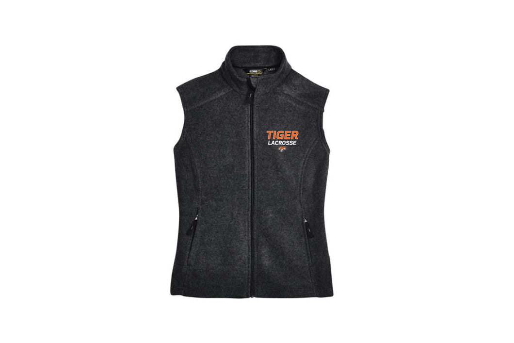 Tiger Lacrosse Women's Fleece Vest - Graphite Charcoal