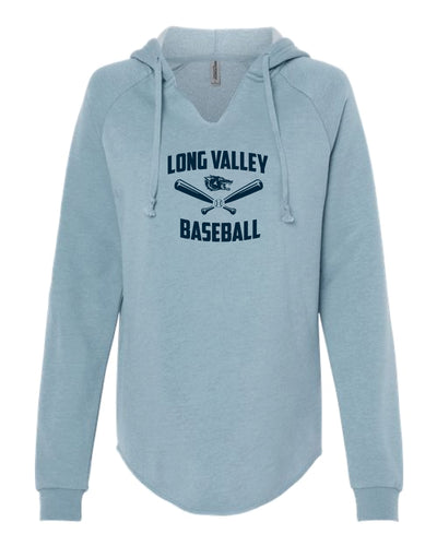 Long Valley Baseball Ladies' Cotton Hoodie - Misty Blue