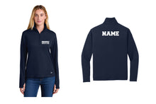 Grassfield Grizzlies Wrestling Ladies New Era Qtr Zip - Navy