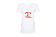 Hackettstown Football Cotton Women's V-Neck Tee - White