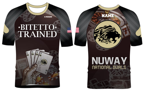 Bitetto Trained NuWay National Duals Sublimated Fight Shirt - 5KounT2018