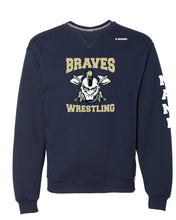 Braves Wrestling Russell Athletic Cotton Crewneck Sweatshirt - Navy - 5KounT2018