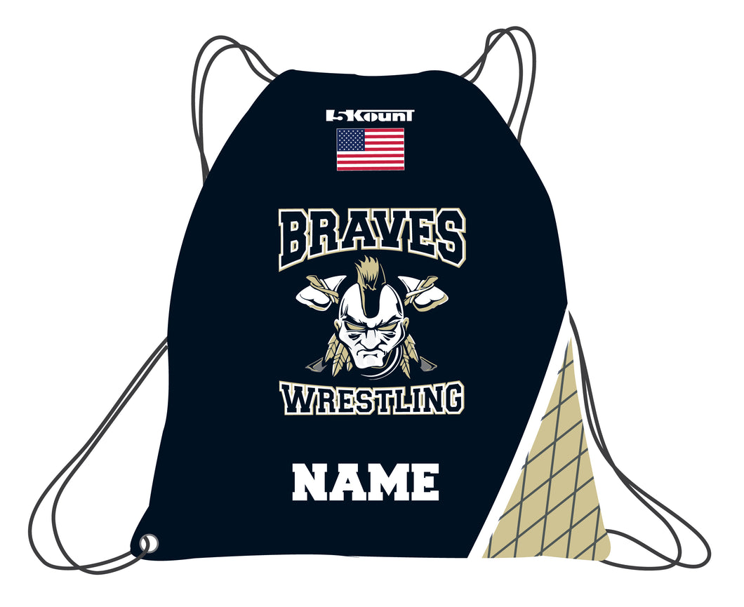 Braves Wrestling Sublimated Drawstring Bag - 5KounT2018