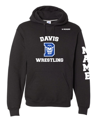 Davis Wrestling Russell Athletic Cotton Hoodie - Black - 5KounT2018