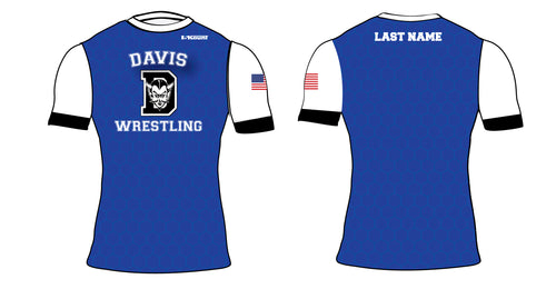Davis Wrestling Sublimated Compression Shirt - 5KounT2018