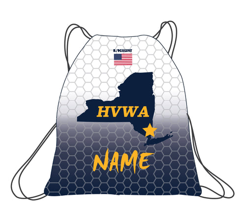 HVWA Sublimated Drawstring Bag - White/Navy - 5KounT2018