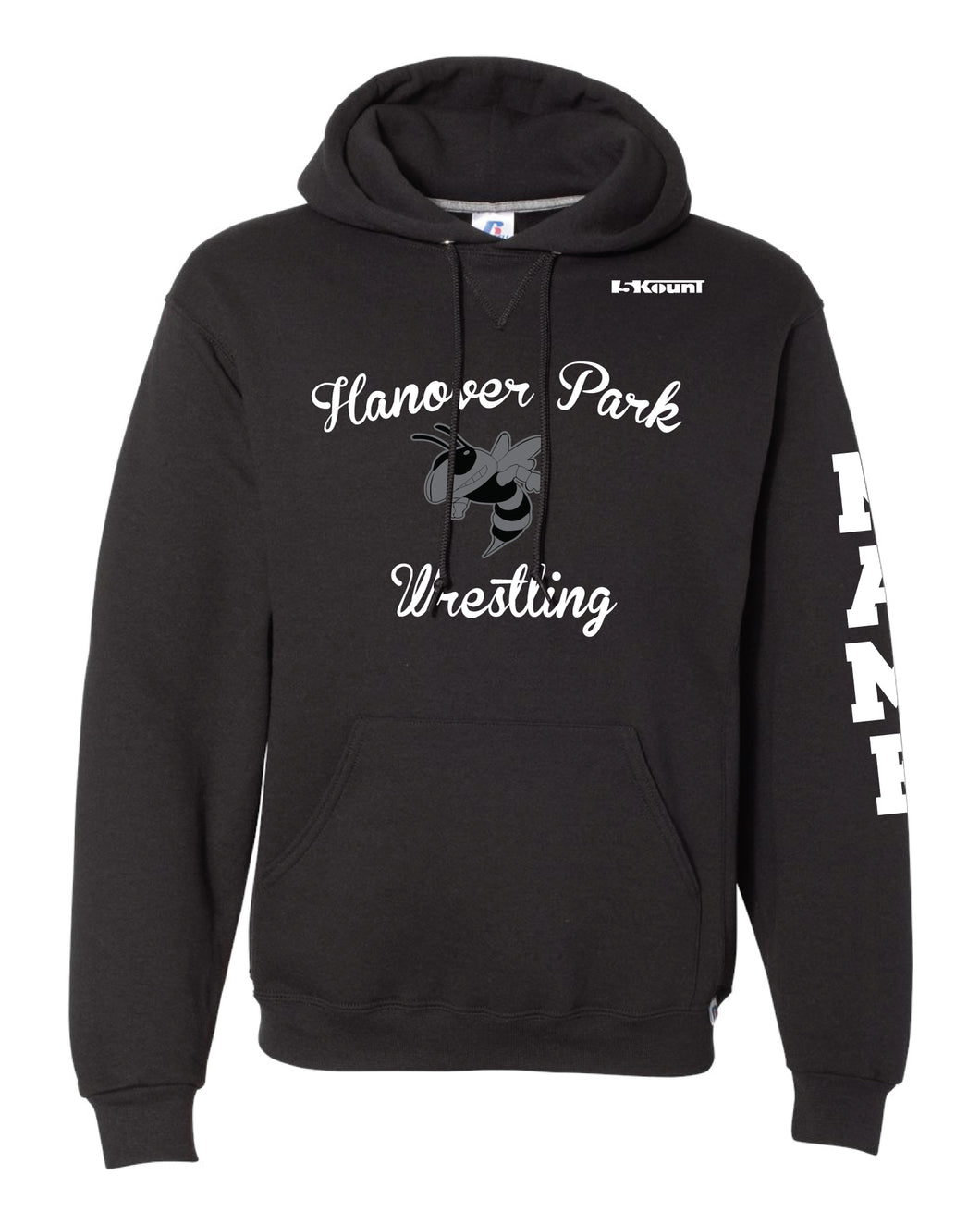 Hanover Park Youth Wrestling Russell Athletic Cotton Hoodie - Black - 5KounT2018