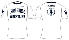 Iron Horse Wrestling Sublimated Compression Shirt - White/Navy - 5KounT2018