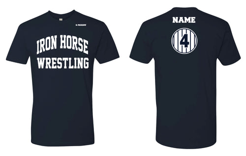 Iron Horse Wrestling Cotton Crew Tee - Navy - 5KounT2018