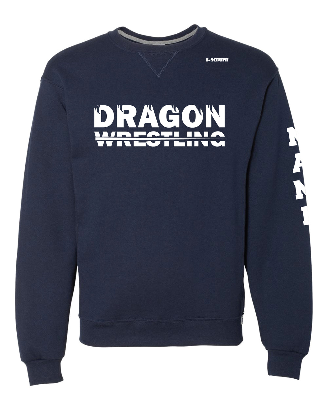 Middletown Dragons Russell Athletic Cotton Crewneck Sweatshirt - Navy - 5KounT2018