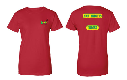 Nam Knights Ladies' Women's Crew Tee - Red - 5KounT