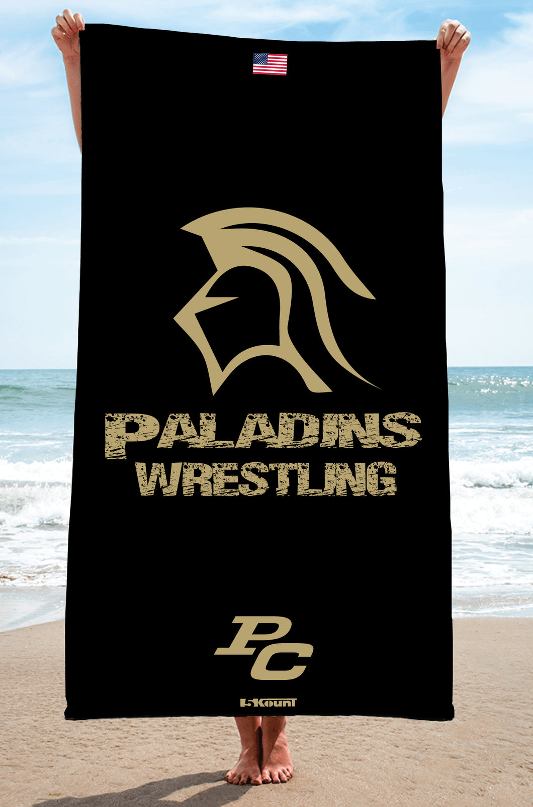 Paramus Catholic Wrestling Sublimated Beach Towel - 5KounT2018