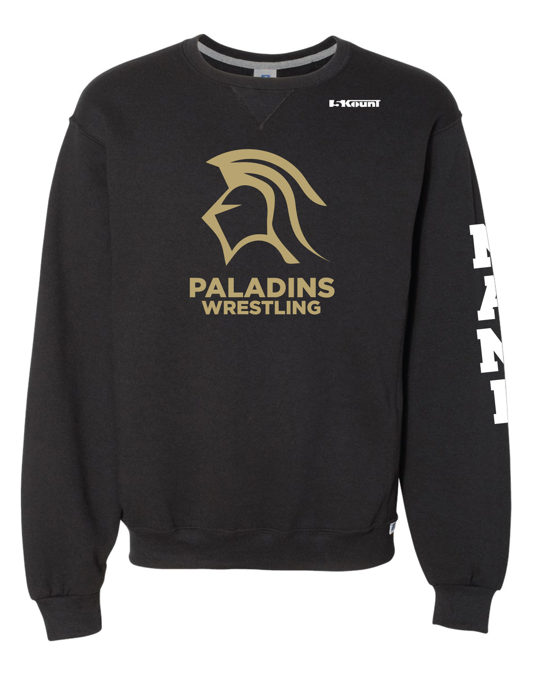 Paramus Catholic Wrestling Russell Athletic Cotton Crewneck Sweatshirt - Black - 5KounT2018