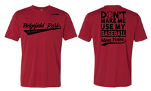 Ridgefield Park Baseball MOM & DAD Dryfit Design 2 - White/Red/Grey - 5KounT