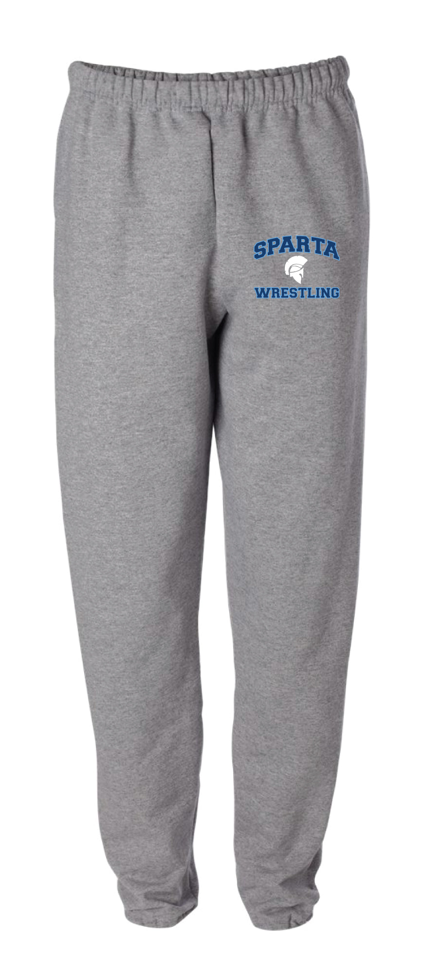 Sparta HS Wrestling Cotton Sweatpants - Grey - 5KounT2018