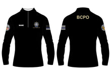 BCPO Sublimated Fleece Quarter Zip - Blue Accents/Solid Black - 5KounT