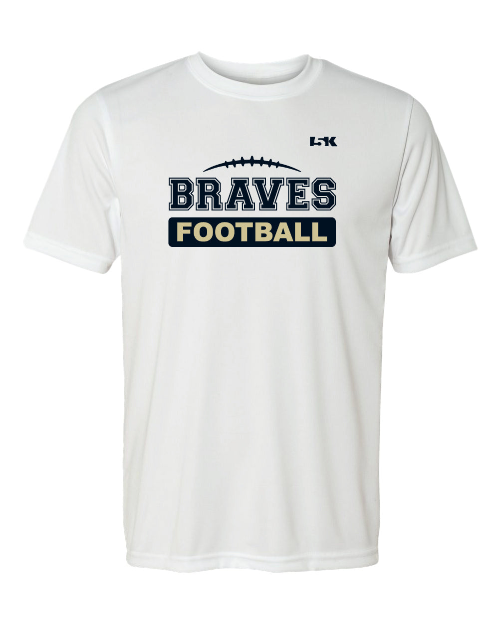 Braves Football Dryfit Performance Shirt Style 1- White - 5KounT2018