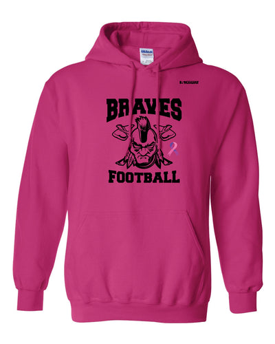 Braves Football Cotton Hoodie - Sport Charity Pink - 5KounT2018