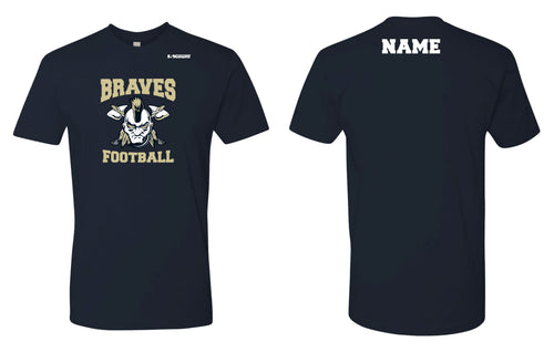 Braves Football Crew Tee - Navy Style 1 - 5KounT2018