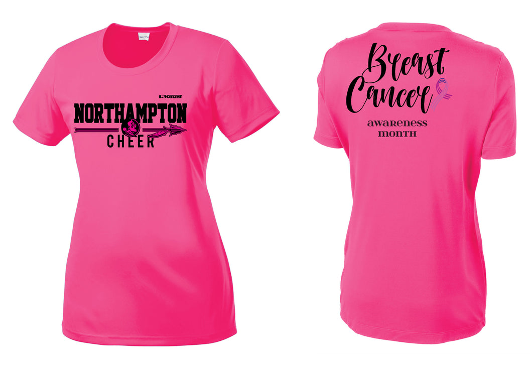 Northampton Indians Cheer Cancer Awareness Dryfit Tee - Pink - 5KounT2018