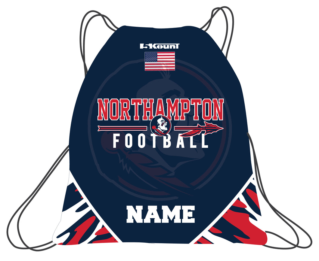 Northampton Indians Football Sublimated Drawstring Bag - 5KounT2018
