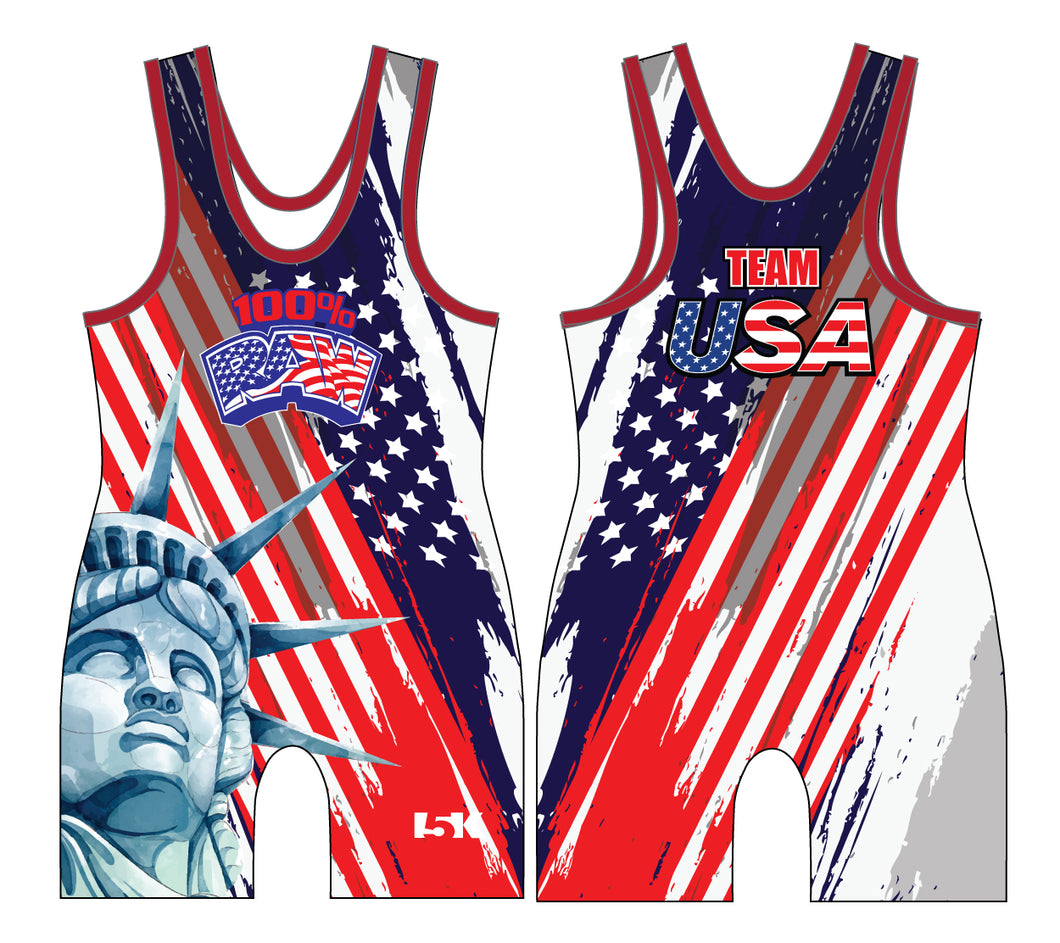 Raw Team USA Liberty Singlet