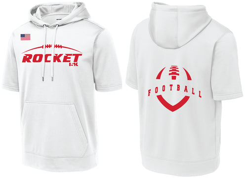 Rocket Football - 7 on 7 Short Sleeve Hooded Pullover - White - 5KounT