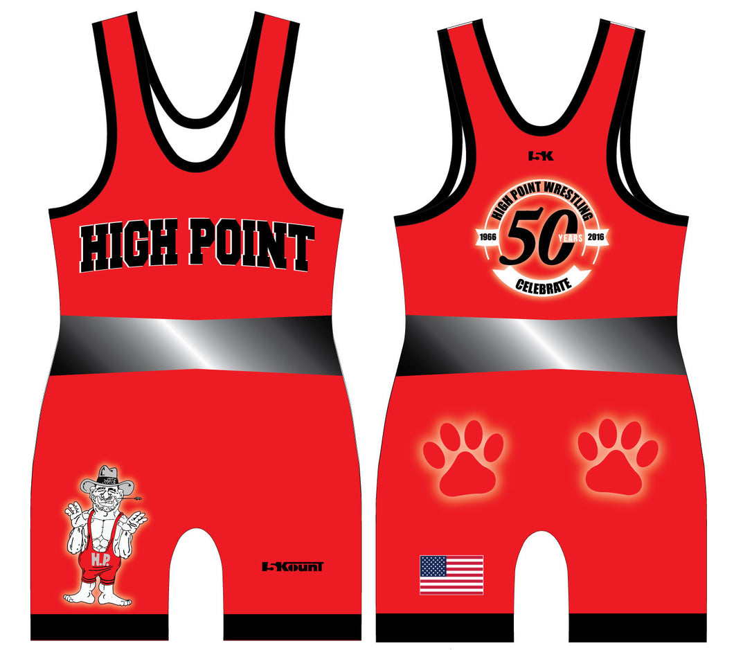 High Point Sublimated Singlet - Red - 5KounT