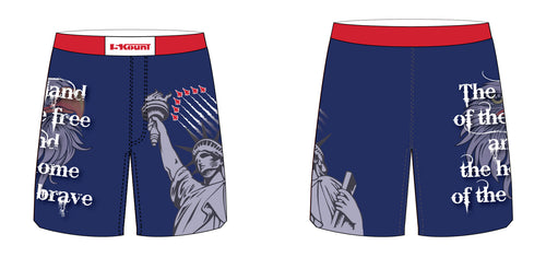 4th of July Sublimated Fight Shorts - 5KounT2018