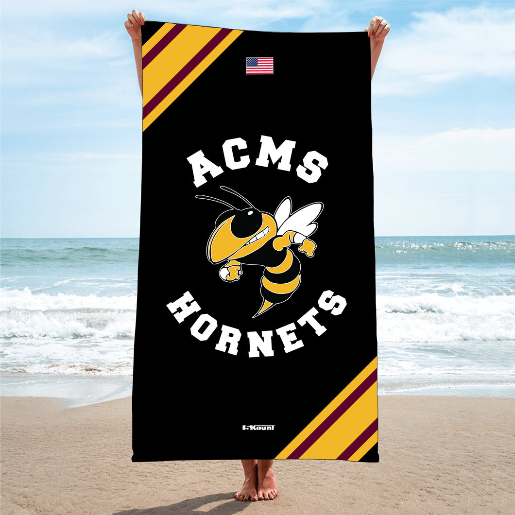 Anne Chesnutt Hornets Sublimated Beach Towel (Does Not Meet School Uniform Requirements) - 5KounT2018