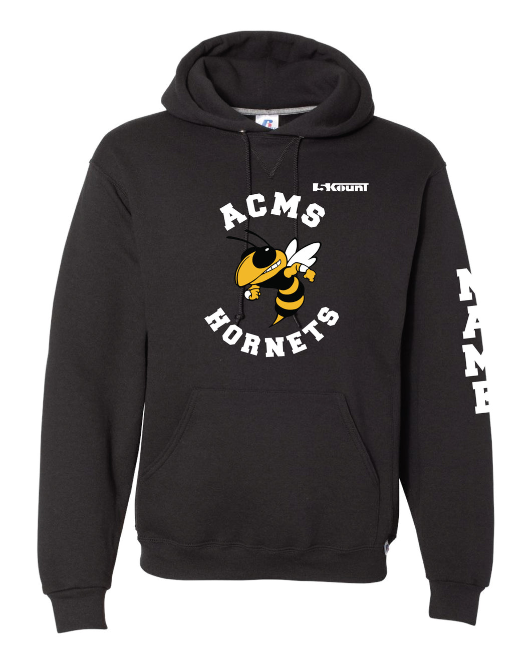 Anne Chesnutt Hornets Russell Athletic Cotton Hoodie - Black (Does Not Meet School Uniform Requirements) - 5KounT2018