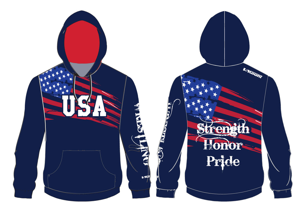Strength, Pride and Honor Sublimated Hoodie - 5KounT