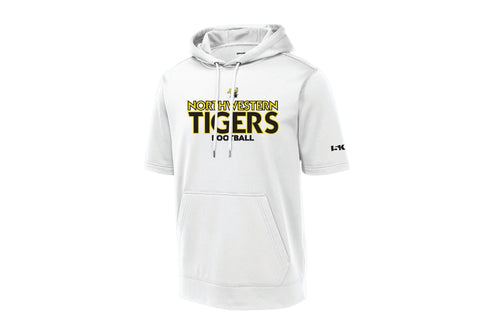 Northwestern Tigers Football Short Sleeve Hoodie - White