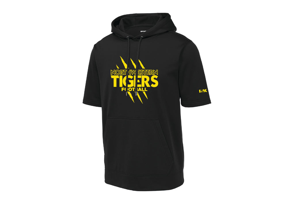 Northwestern Tigers Football Short Sleeve Hoodie - Black