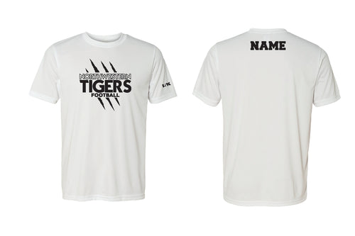 Northwestern Tigers Football Cotton Crew Tee - White