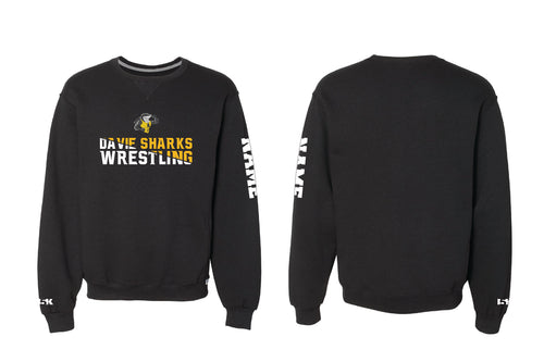 Davie Shark Wrestling Club Russell Athletic Cotton Crewneck Sweatshirt - Black