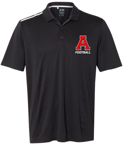 Avery HS Football Men's Adidas Polo - Black - 5KounT