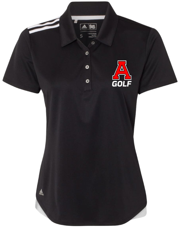 Avery HS Golf Ladies' Adidas Polo - Black - 5KounT
