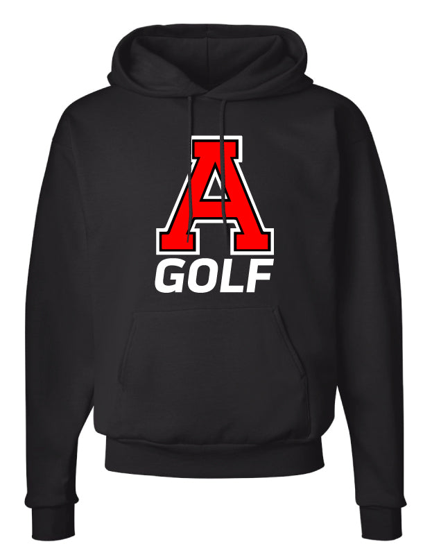 Avery HS Golf Cotton Hoodie - Black - 5KounT