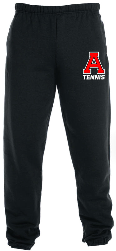 Avery HS Tennis Cotton Sweatpants - Black - 5KounT