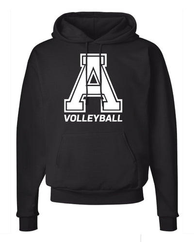 Avery HS Volleyball Cotton Hoodie - Black - 5KounT