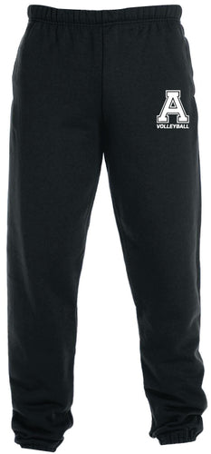Avery HS Volleyball Cotton Sweatpants - Black - 5KounT
