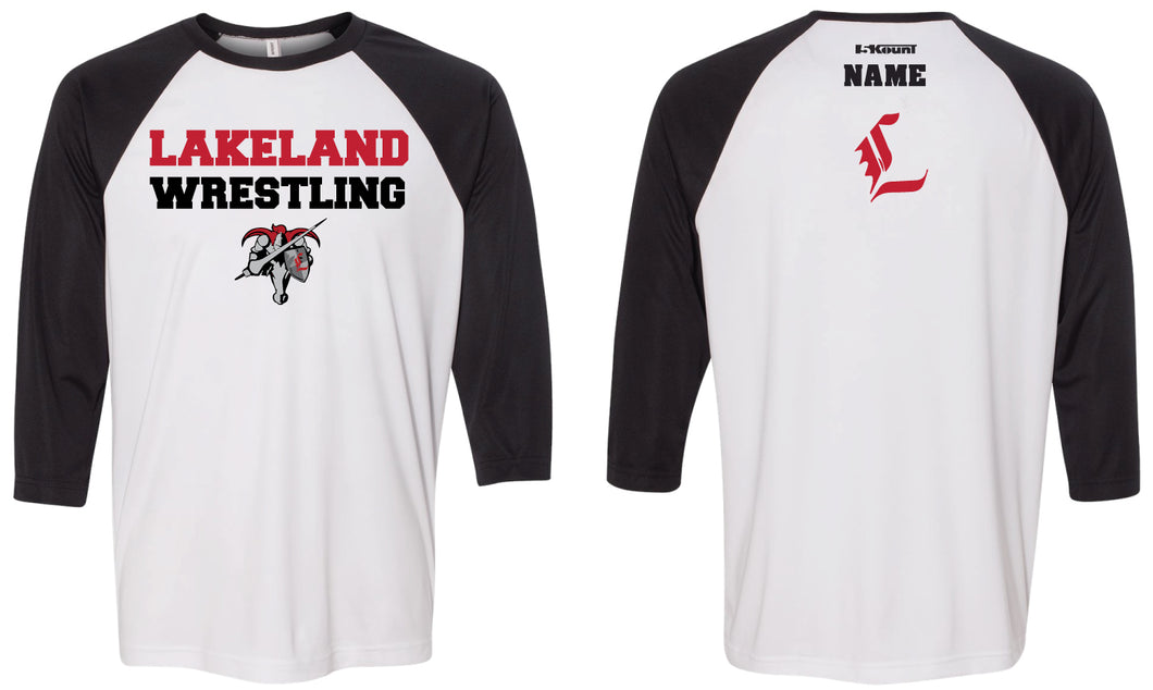 Lakeland Jr. Wrestling Baseball Shirt - 5KounT