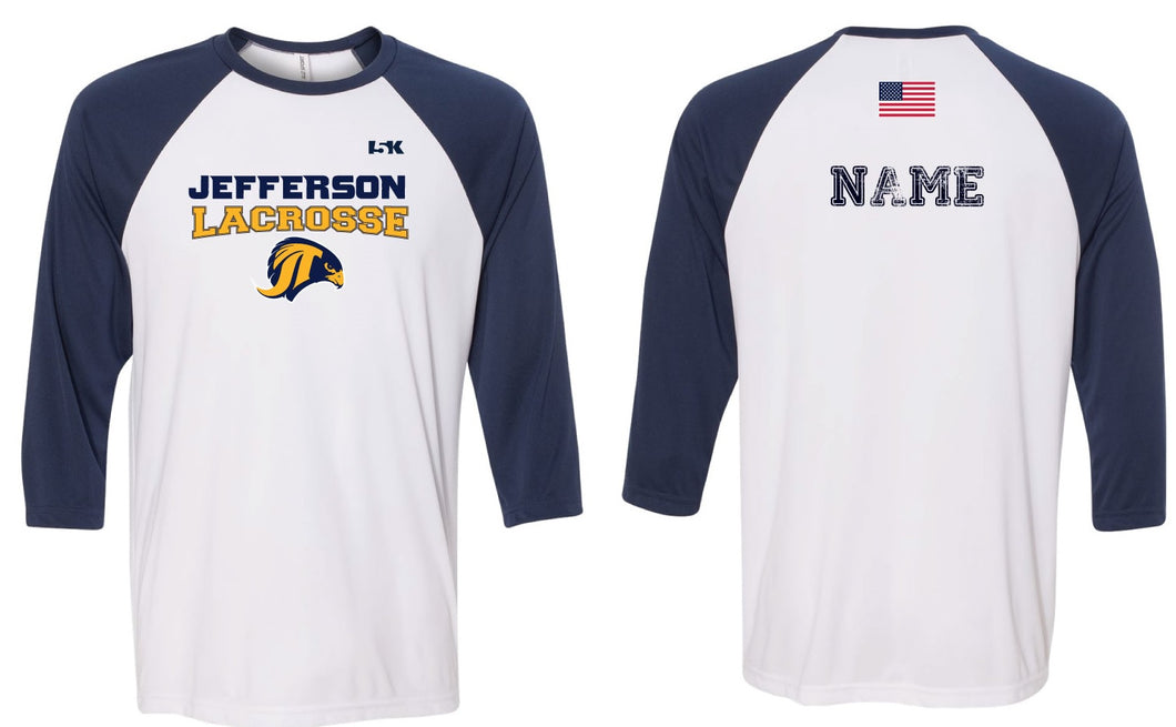 Jefferson LAX Baseball Shirt - 5KounT