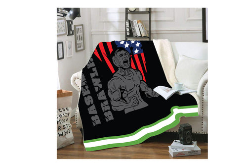 Basement brawlers Wrestling Club Sublimated Blanket - 5KounT