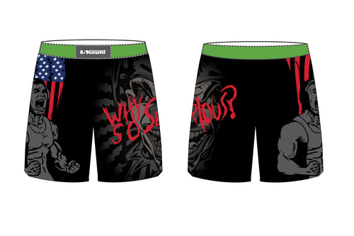 Basement Brawlers Wrestling Club Sublimated Fight Shorts - 5KounT