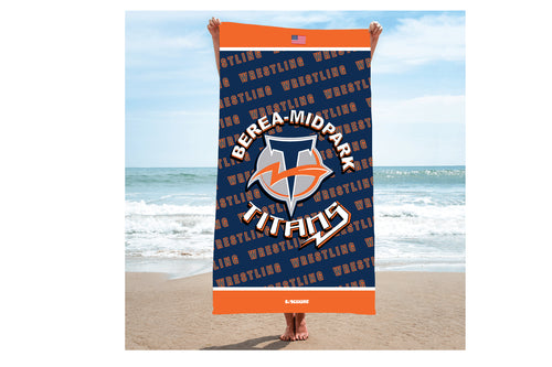 Berea Midpark Wrestling Sublimated Beach Towel - 5KounT