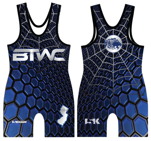 Bitetto Trained Freestyle Sublimated Singlet - Blue - 5KounT